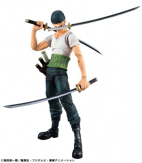 ワンピース ロロノア ゾロが2年前の姿でアクションフィギュア化 初回特典に擬音パーツを用意 17年5月12日 エキサイトニュース