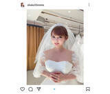 「4月に結婚の中川翔子、夢のウエディングドレスの試着に…。花嫁姿を披露！「ギガント美しす」「末永くお幸せに」と祝福の声」の画像1