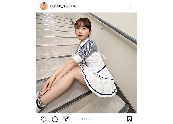 NMB48・渋谷凪咲、貴重な初期のミニ丈コスチューム姿で生足披露 「美脚見とれてしまいます」「超ウルトラ可愛い」