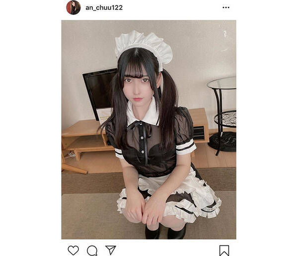 現役女子高生 森嶋あんりがスケ感メイド服でコミケ合格を報告 おめでとう この可愛さは受かるでしょ 年3月19日 エキサイトニュース