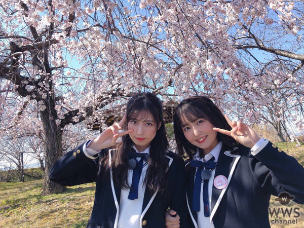 SKE48 荒井優希と惣田紗莉渚の“ドラ１”コンビが愛知の桜並木の景色をお届け！