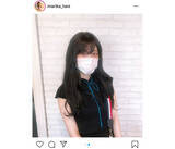 「SKE48 谷真理佳、マスク越しから伝わる黒髪美的ショットを披露！」の画像1