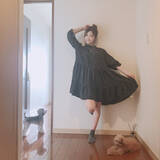 「SKE48 平田詩奈、自宅でのミニワンピコーデを紹介「スタイル良すぎ」「可愛いが溢れてます」」の画像4