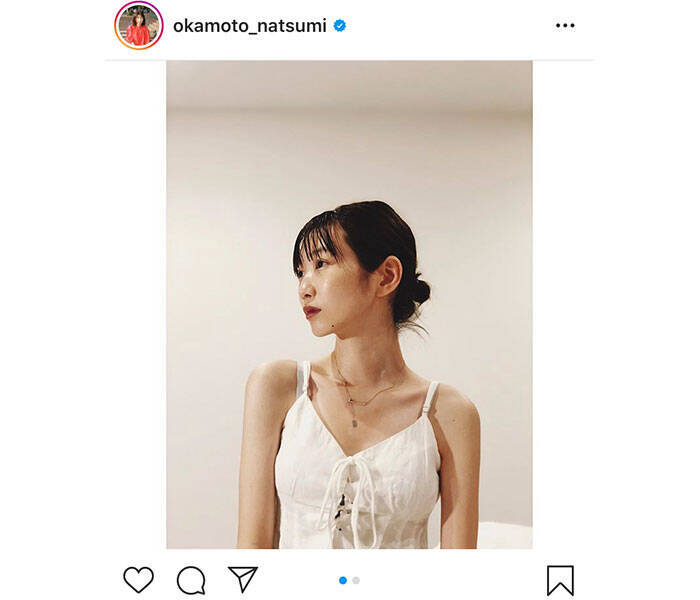 岡本夏美 鎖骨あらわの艶やかポートレートに反響 美しすぎて眩しいです 年8月22日 エキサイトニュース