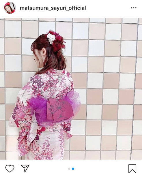 乃木坂46 松村沙友理 艶やかな浴衣姿に お人形さんじゃん どうしてそんなに可愛いんだ と多くの反響 年8月31日 エキサイトニュース