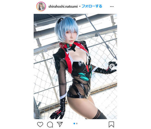 コスプレイヤー しらほしなつみ 妖艶でセクシーな綾波レイのコス姿が 本当に 美しすぎます 女神ですか と大反響 年8月31日 エキサイトニュース