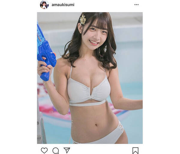 天羽希純 美肌が眩しい白ビキニショット披露 ずっと水着姿見ていたい 年9月7日 エキサイトニュース