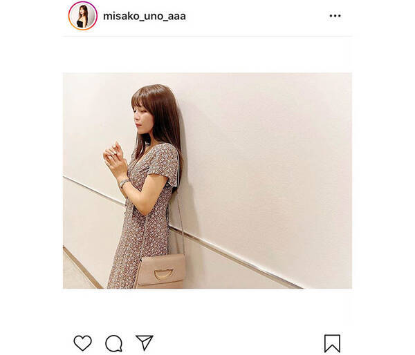 a 宇野実彩子が花柄ワンピのコーデを紹介 控えめに言って大好きです 年9月14日 エキサイトニュース