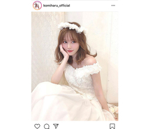 AKB48 込山榛香、まるでプリンセスな純白ウェディングドレス姿に歓喜！「世界で1番綺麗な花嫁さん」
