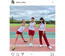 鷲見玲奈、『ロンハー』体操服姿でみちょぱ、藤田ニコルと3ショット！