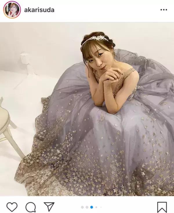 「SKE48 須田亜香里、可憐なドレス姿に歓喜の声！「どこぞのお姫様かと思ったよ」」の画像