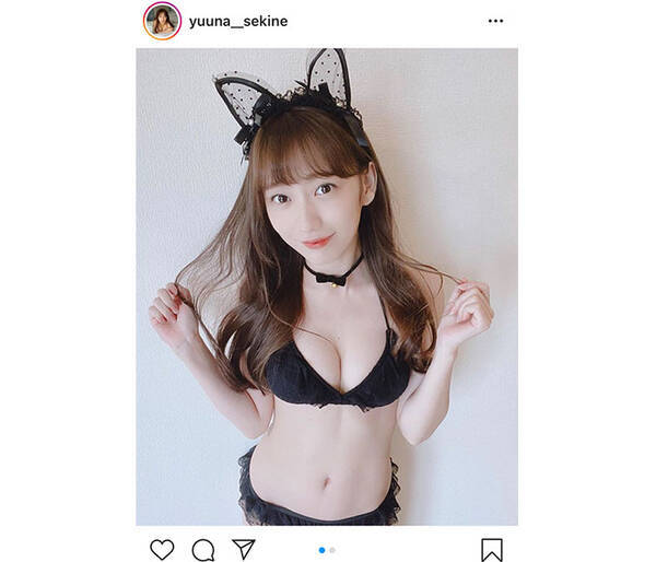 関根優那 黒猫に扮したセクシーハロウィンコスプレ披露 ゆうにゃん世界一可愛い 年10月30日 エキサイトニュース