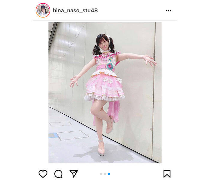 Stu48 岩田陽菜 ピンク衣装 ツインテールの純度1 王道アイドルコーデにキュン 21年2月19日 エキサイトニュース