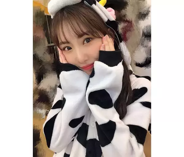 「SKE48 熊崎晴香、年女メンバーと“牛”コスプレでリベンジのステージ！「モ～可愛すぎ～」」の画像