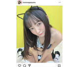 「西永彩奈、猫耳付けたメイド風ビキニ姿を披露！「抜群にカワイイですね！」」の画像1