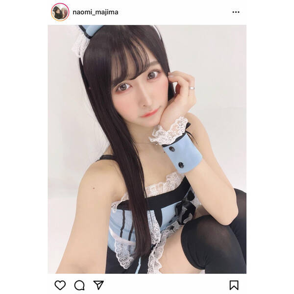 真島なおみがメイドコスプレで魅せる透明感 ご主人様になりたいです 21年3月16日 エキサイトニュース