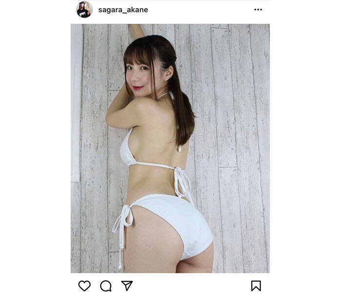 相良朱音 白水着で魅せる美尻バックショットに 待ってました 21年3月30日 エキサイトニュース