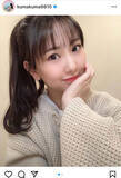 「SKE48 熊崎晴香、春コーデと見せるポニーテールに歓喜の声「大好きです！かわいい」」の画像2