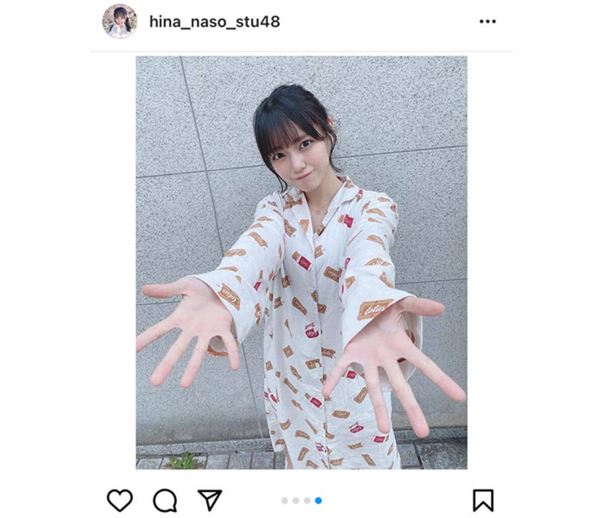 Stu48 岩田陽菜 パジャマ姿で誘う笑顔があざと可愛い 21年5月9日 エキサイトニュース