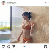 「NMB48 上西怜、オレンジビキニで魅せたメリハリ美ボディに釘付け！」の画像2