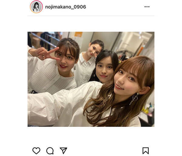 SKE48 野島樺乃、お披露目された「＆」メンバーとの集合写真公開