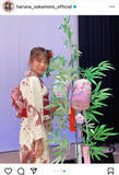 「TEAM SHACHI 坂本遥奈、浴衣姿の振り向き美人ショットを披露「浴衣ハルちゃんが夏を連れてきた～」」の画像2