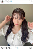 「NMB48 上西怜、メガネ姿のレアショットも公開！「何しても可愛い」」の画像4