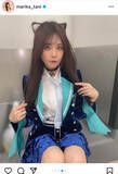 「SKE48 谷真理佳、猫耳ヘア＆美脚見せで魅惑の上目遣い」の画像4