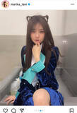 「SKE48 谷真理佳、猫耳ヘア＆美脚見せで魅惑の上目遣い」の画像5