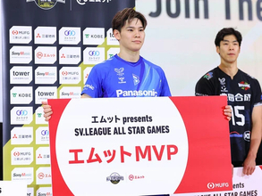 【男子バレー】西田有志が今も成長を続ける理由 オールスターでは「足技」でも抜群の反応