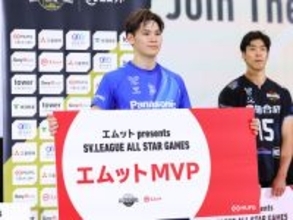 【男子バレー】西田有志が今も成長を続ける理由 オールスターでは「足技」でも抜群の反応
