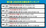 「【競馬予想】朝日杯FS、ホープフルＳの勝ち馬は？　そのヒントが隠されている「２歳牡馬ランキング」」の画像2