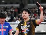 「【男子卓球】松島輝空が張本智和戦で見せた鋼の精神力　日本のエースを２年連続で下して全日本を連覇」の画像1