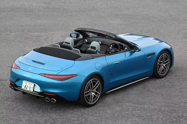 「【試乗】メルセデスAMG SLは「重厚」から「スポーティ」へ路線変更！　さらに４気筒化したのにその価値はマシマシなワケ」の画像