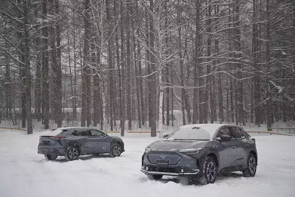 【試乗】発売前なのにイキナリ雪道！　スバルのEV「ソルテラ」のAWDはやっぱりスバルらしさ全開だった