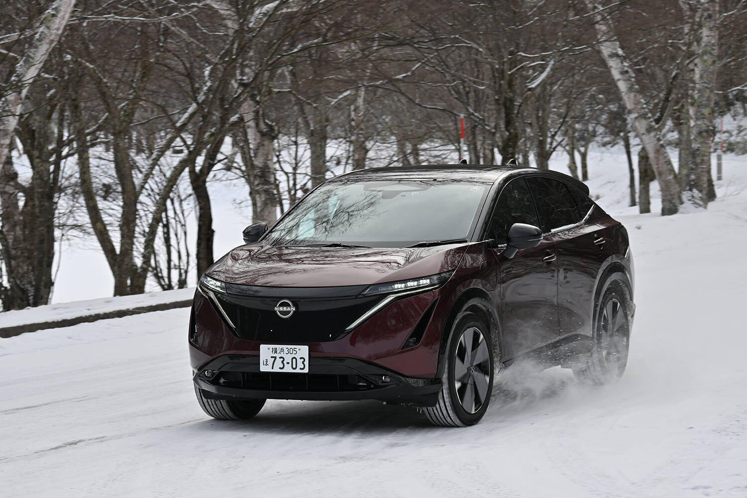 【試乗】雪道で見せつけられた電動車の優位性！　レーシングドライバーが最新日産車を雪上で一気乗り!!