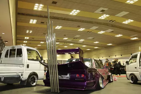 「竹槍を超えた星槍！　もはやパイプオルガン！　オートメッセを彩った衝撃「マフラー」コレクション」の画像