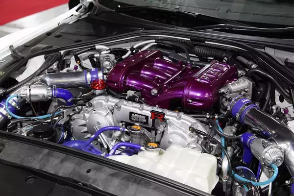 「1000馬力超えも当たり前！　ノーマルのR35GT-Rが子供に見える驚速チューン【大阪オートメッセ2024】」の画像