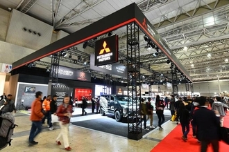 発売目前の新型eKスペースが初披露！　個性派SUVがズラリ揃った三菱自動車ブース【東京オートサロン2020】