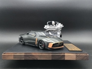 「Nissan GT-R50 by Italdesign」とVR38DETT型エンジンを忠実にモデル化！　実車と同じく販売台数は50台