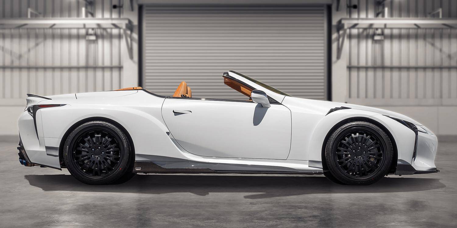 全幅＋50mmでベース車比＋495万円の1995万円！　TOM'SレクサスLC500コンバーチブルの注文受付開始