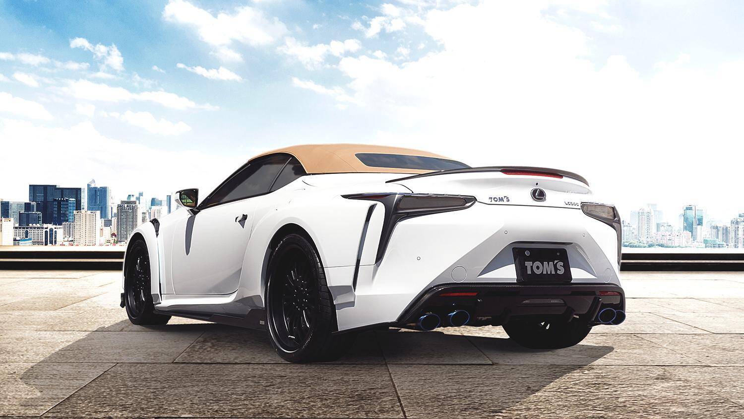 全幅＋50mmでベース車比＋495万円の1995万円！　TOM'SレクサスLC500コンバーチブルの注文受付開始