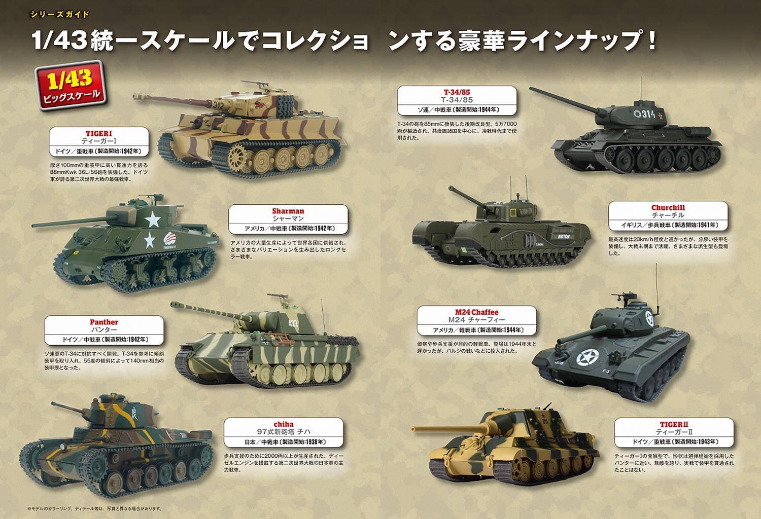 全長約cmの戦車が全部で60台コレクションできる 第二次世界大戦 傑作戦車コレクション がウェブ限定発売 21年12月14日 エキサイトニュース