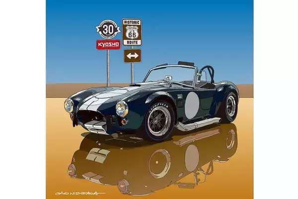 「伝説のアメ車がミニカーで復活！　KYOSHO MINI CAR ＆ BOOK 第9弾「シェルビー コブラ 427 S/C」が発売」の画像