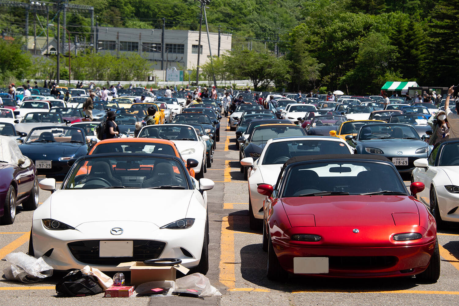 右も左もロードスターだらけ！　揃いも揃ったり1000台以上が集まる巨大ミーティングに潜入した