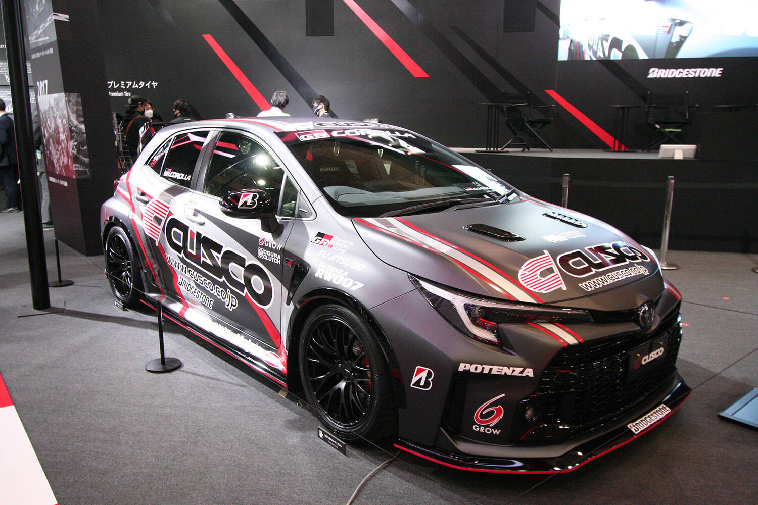 「Ｚ・NSX・スープラ」GT500のチャンピオンマシン３台を堂々展示！　ブリヂストンの輝かしい「レースの歴史」が熱い【東京オートサロン2023】