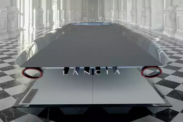 「これってクルマ？　それとも??　新生ランチアが新ロゴと共に発表した「謎の物体」の正体とは」の画像