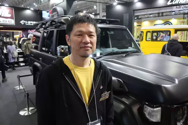 「ありそうでなかった「マットブラック」で染めたランクル70！　狙いを担当者に直撃した【TAS2024】」の画像