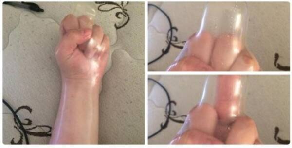 ゴムをつけてくれない彼にはこの画像を見せて コンドームを自分の腕に装着した海外女性が話題 15年7月27日 エキサイトニュース