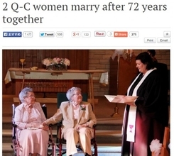72年連れ添った90歳のレズビアンカップルがついに結婚！　「人生に遅すぎるということはない」